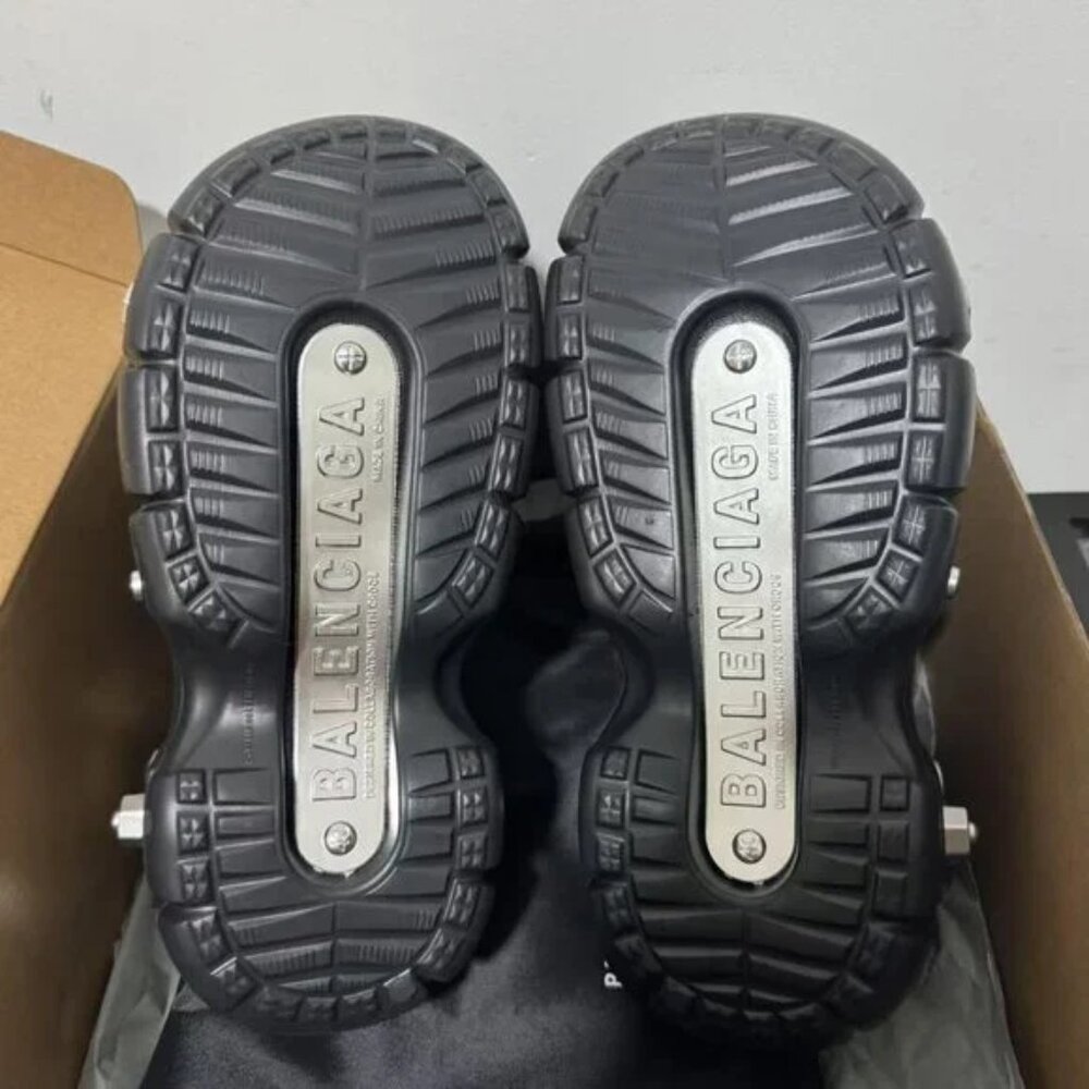 Balenciaga Women's black platform crocs sandals 37 - Picture 3 of 4